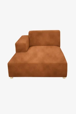Earl velvet chaise longue links roest