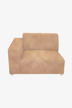 Earl velvet 1.5-zits bank arm links sand