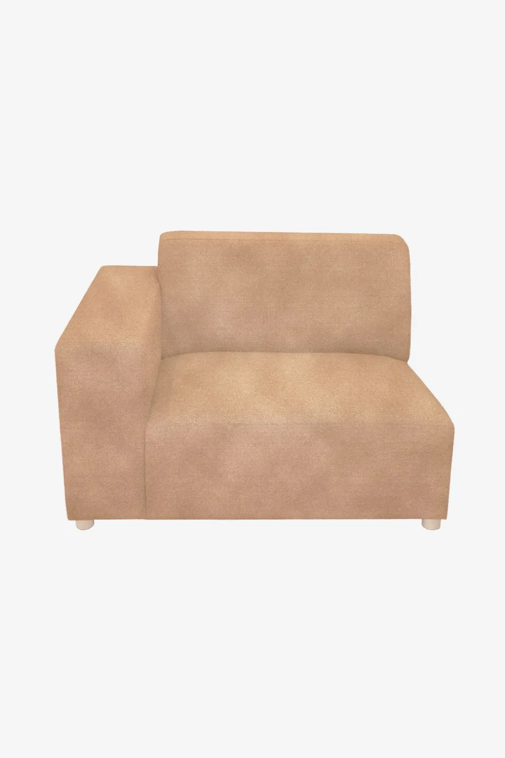 Earl velvet 1.5-zits bank arm links sand