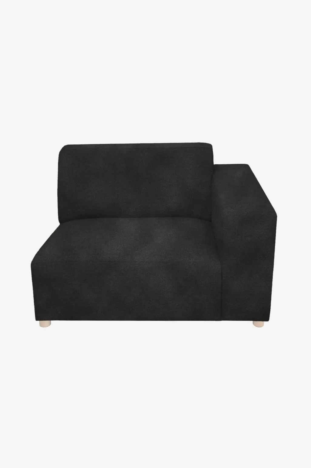 Earl velvet 1.5-zits bank arm rechts antraciet