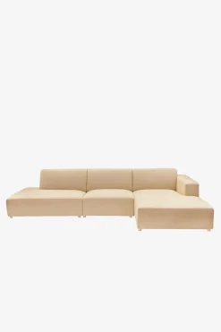 Earl 4-zits bank chaise longue rechts otto longue links camel