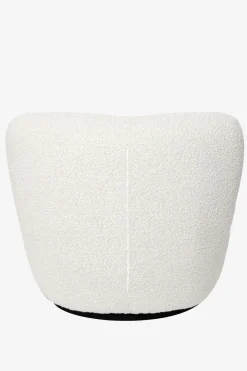 Ecru boucle draaifauteuil Anne