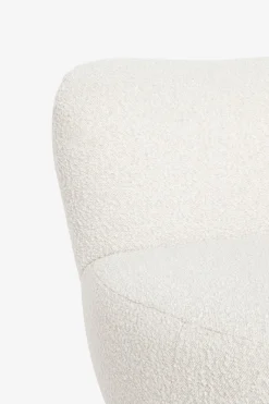 Ecru boucle draaifauteuil Anne