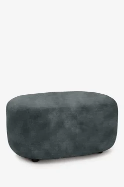 Empress velvet hocker antraciet