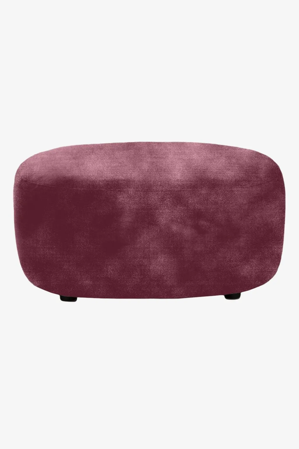 Empress velvet hocker wine red
