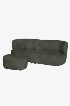 Empress velvet 3-zits bank dark green hunter