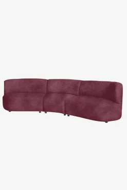 Empress velvet 3,5-zits bank wine red