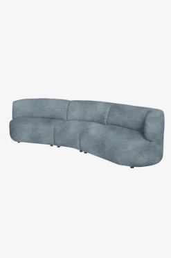 Empress velvet 3,5-zits bank mid grey
