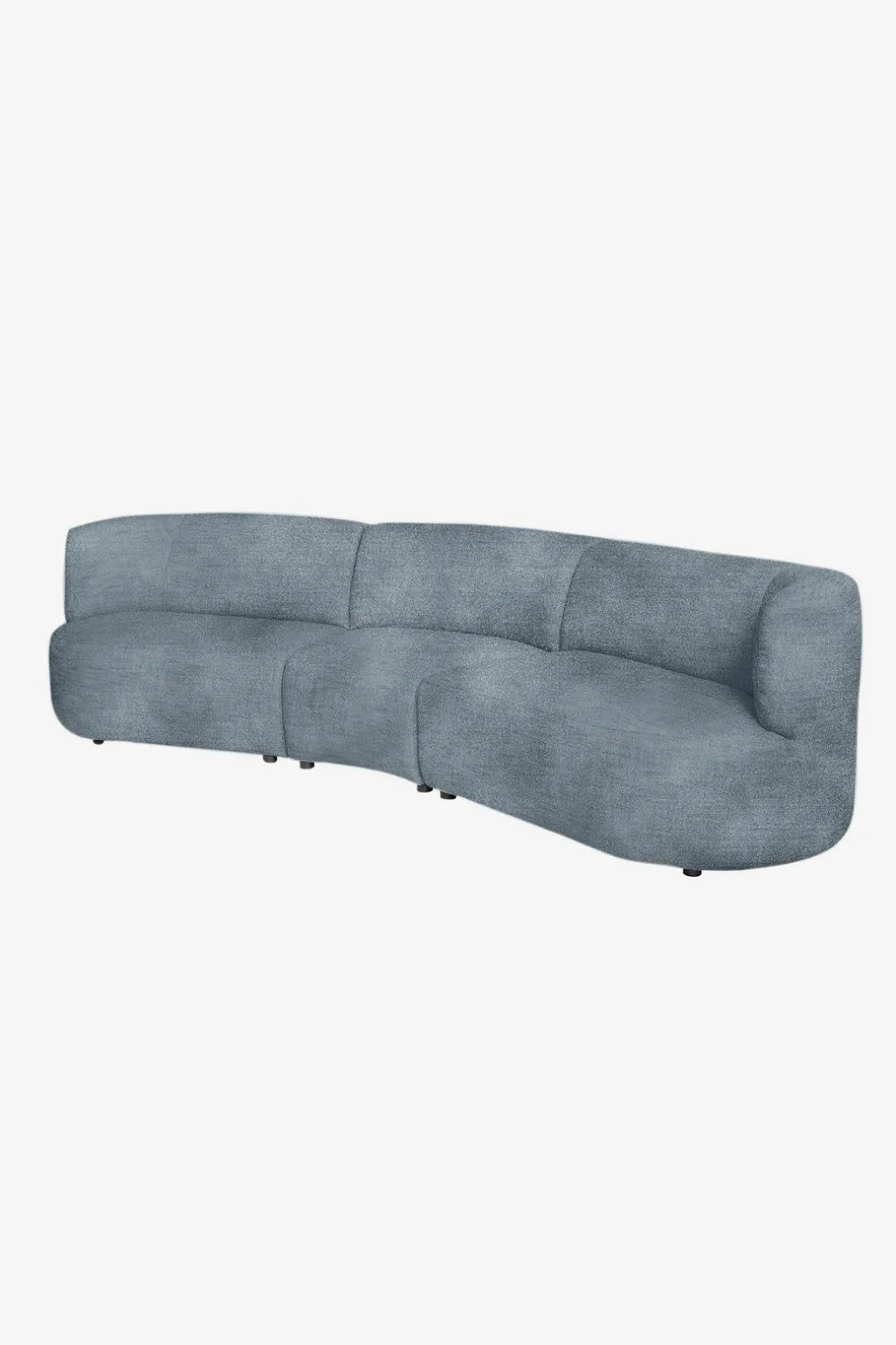 Empress velvet 3,5-zits bank mid grey