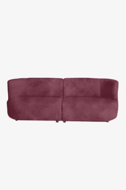 Empress velvet 3-zits bank wine red