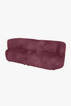Empress velvet 3-zits bank wine red