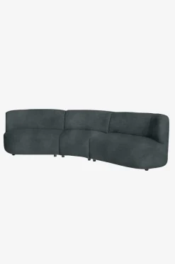 Empress velvet 3,5-zits bank antraciet
