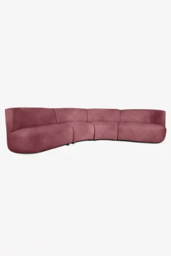 Empress velvet 4-zits bank pink