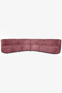 Empress velvet 4-zits bank pink