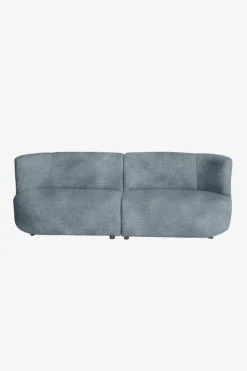 Empress velvet 3-zits bank mid grey
