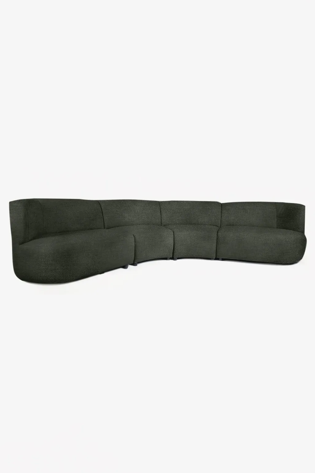 Empress velvet 4-zits bank dark green hunter
