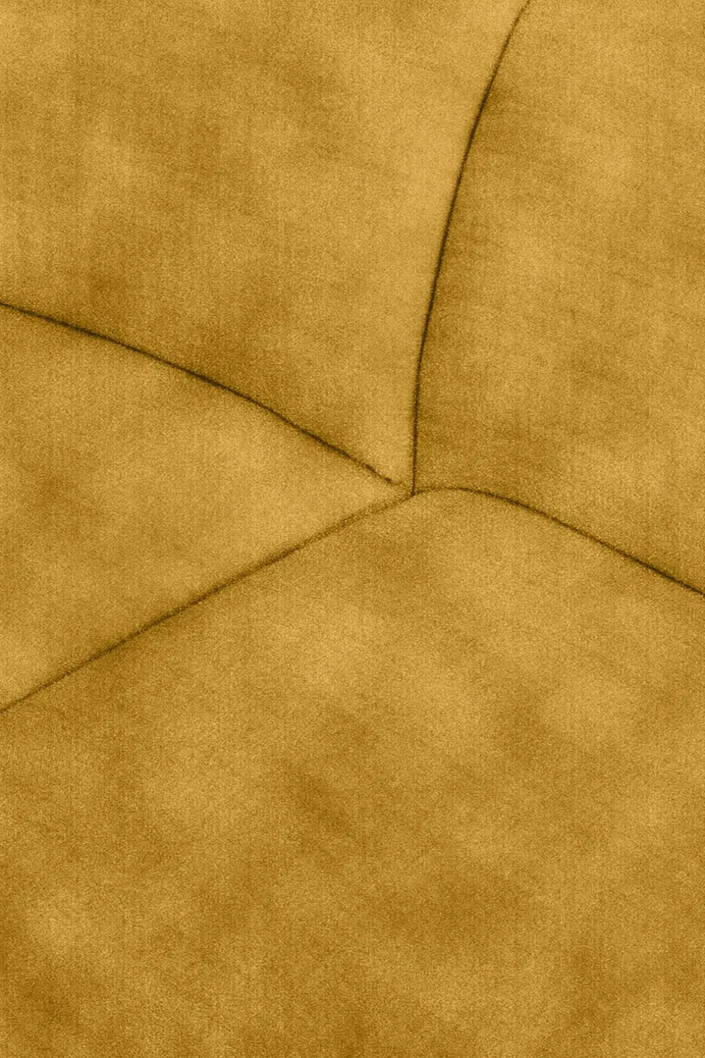 Empress velvet 3-zits bank oker
