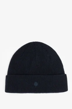 Faguo donkerblauwe beanie met artwork