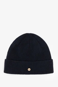 Faguo donkerblauwe beanie met artwork