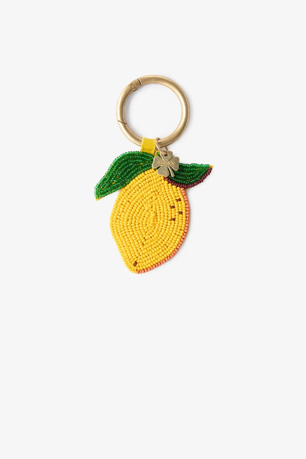 Gele bag charm citroen