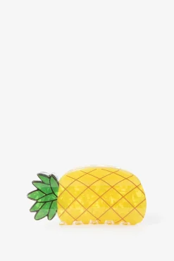 Gele haarklem ananas
