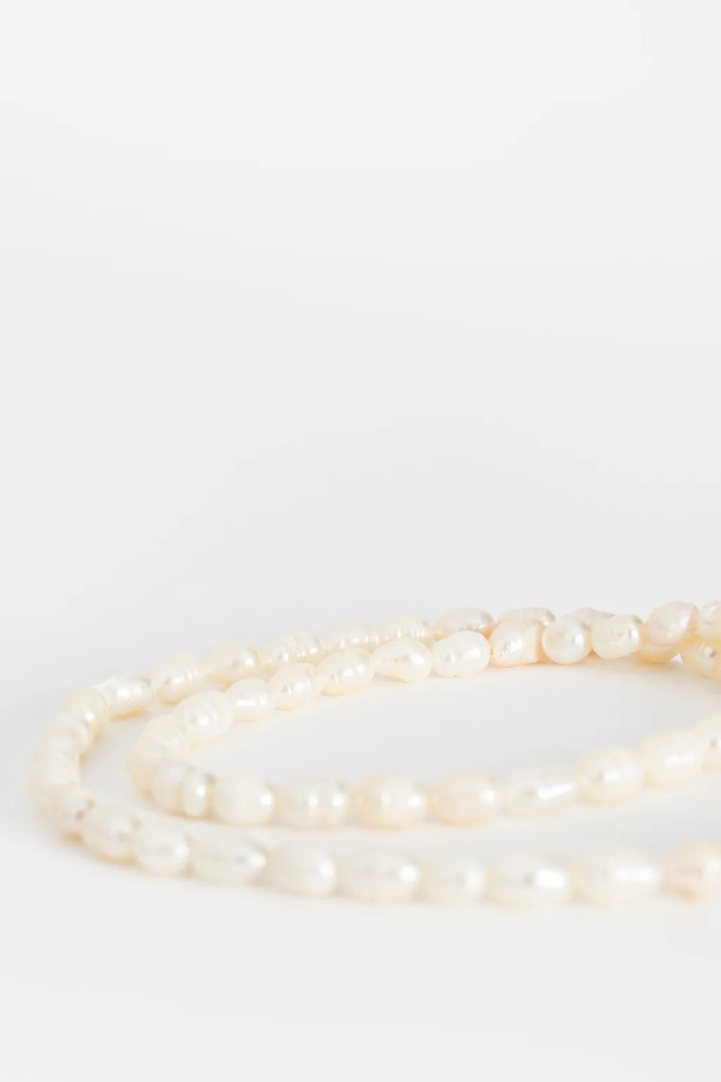 Gold plated ketting met parels