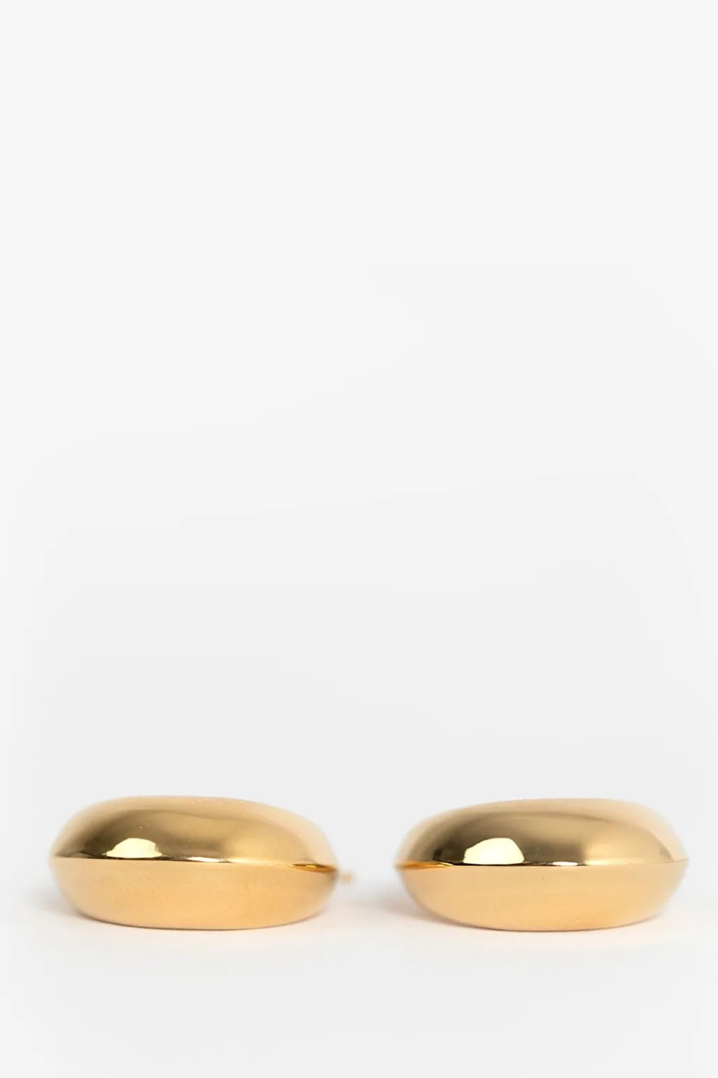 Gold plated ronde oorbellen