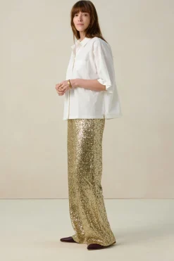 Gouden broek met pailletten