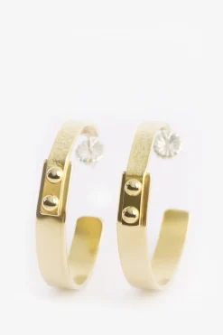 Gouden hoop oorbellen Sissy-Boy X TWEEK-EEK