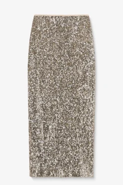 Gouden maxi rok met pailletten