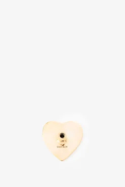Goudkleurige deurknop hart met smiley