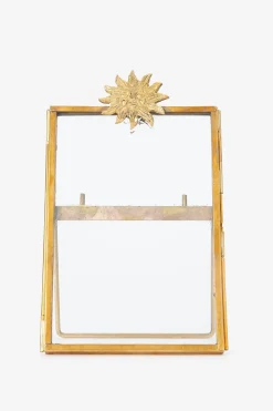 Goudkleurige fotolijst met zon