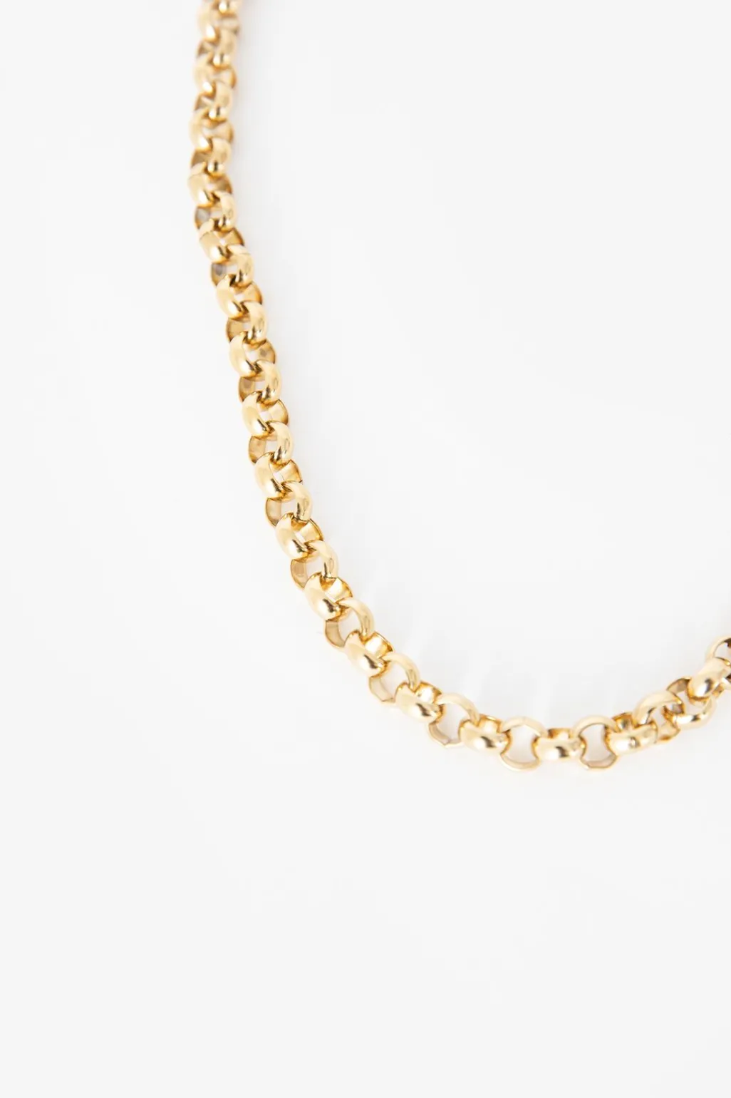 Goudkleurige ketting met grote schakels
