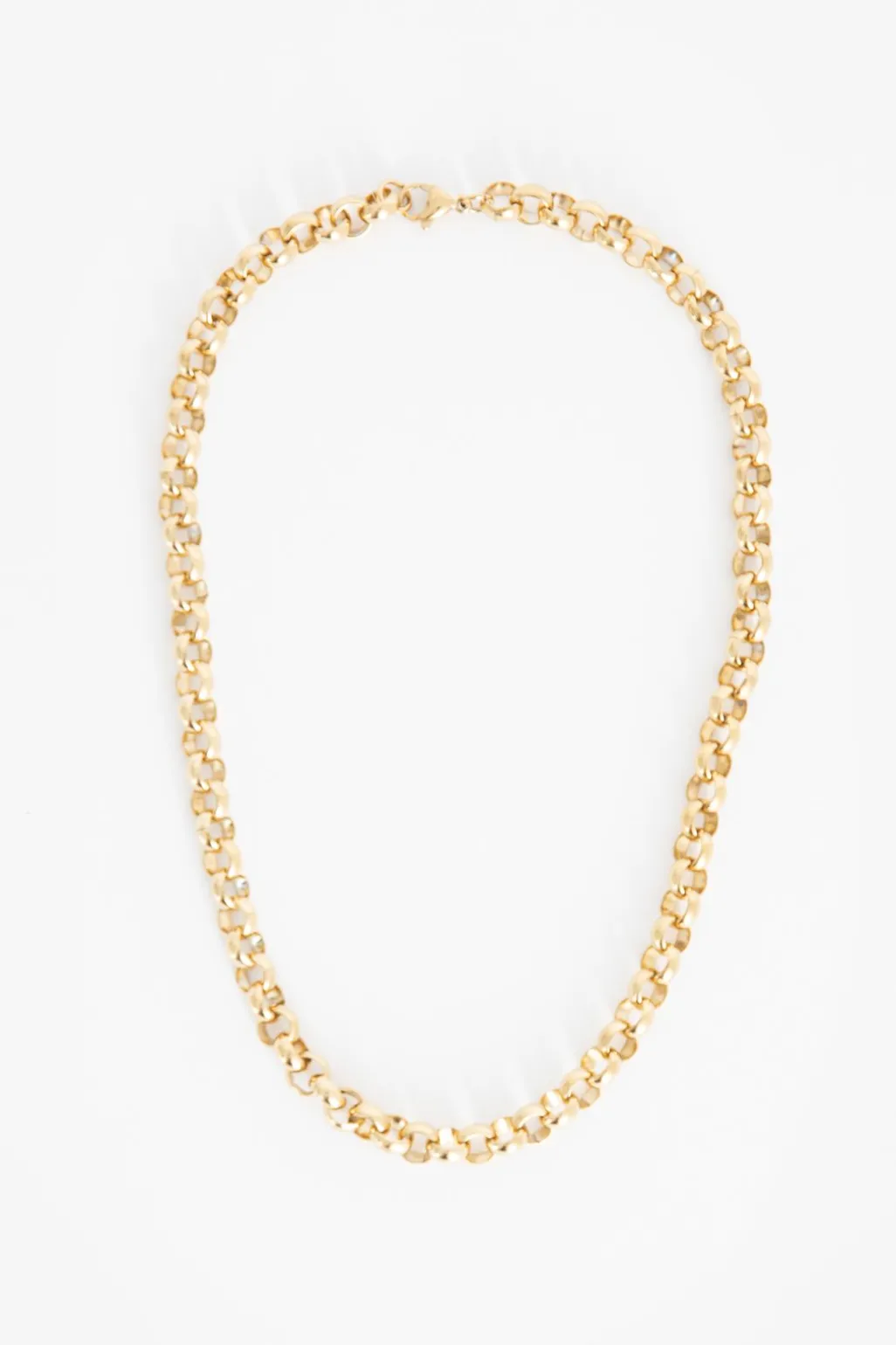 Goudkleurige ketting met grote schakels