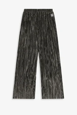 Goudkleurige plissé broek