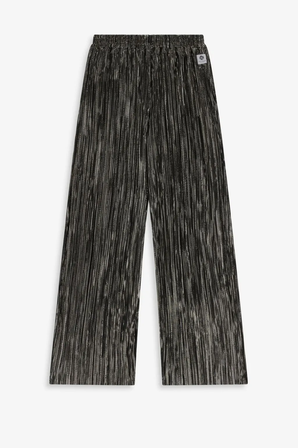 Goudkleurige plissé broek