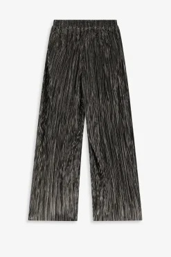 Goudkleurige plissé broek