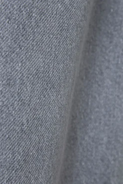Grijze denim pull on broek met aantrekkoorden