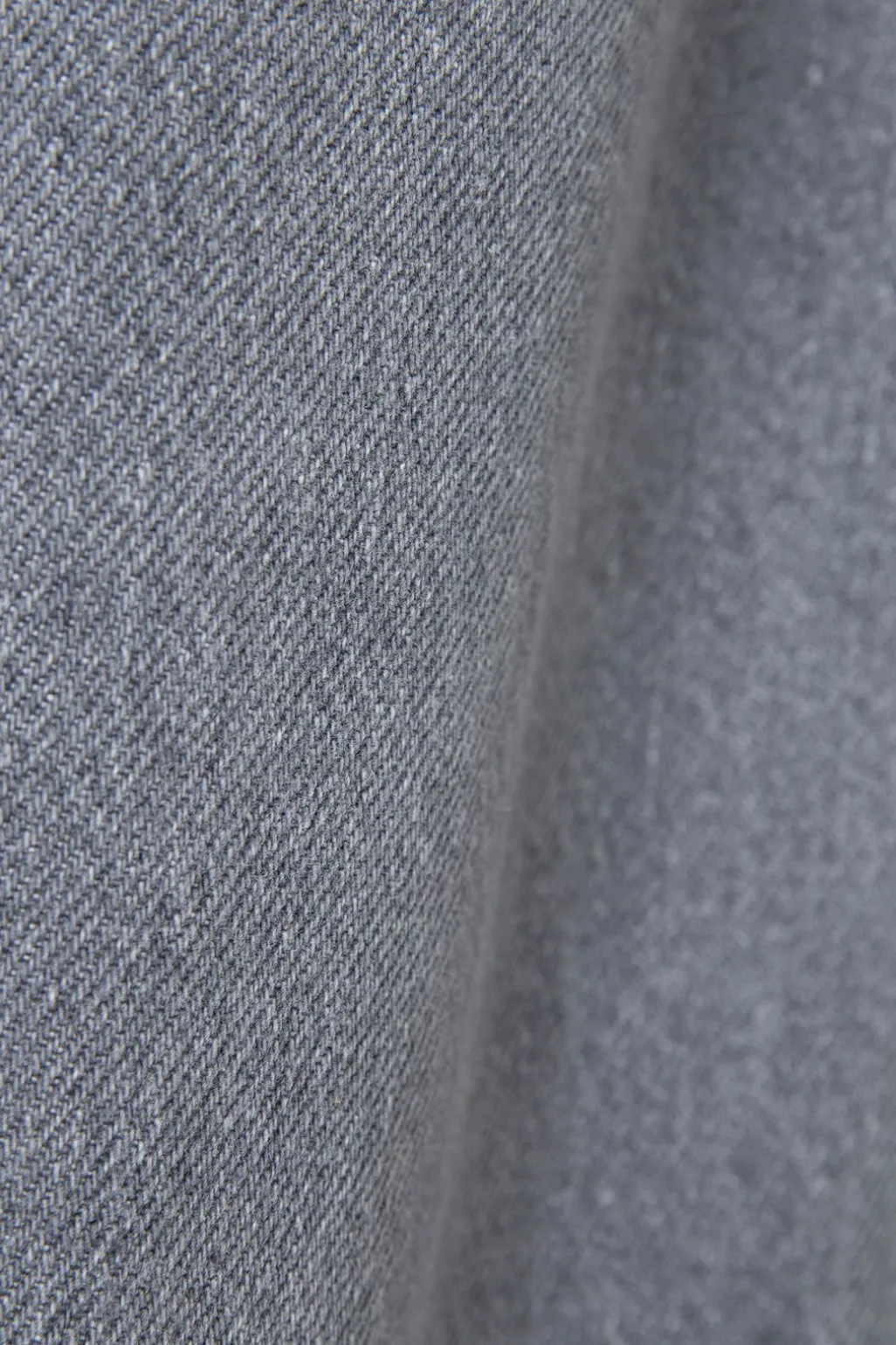 Grijze denim pull on broek met aantrekkoorden