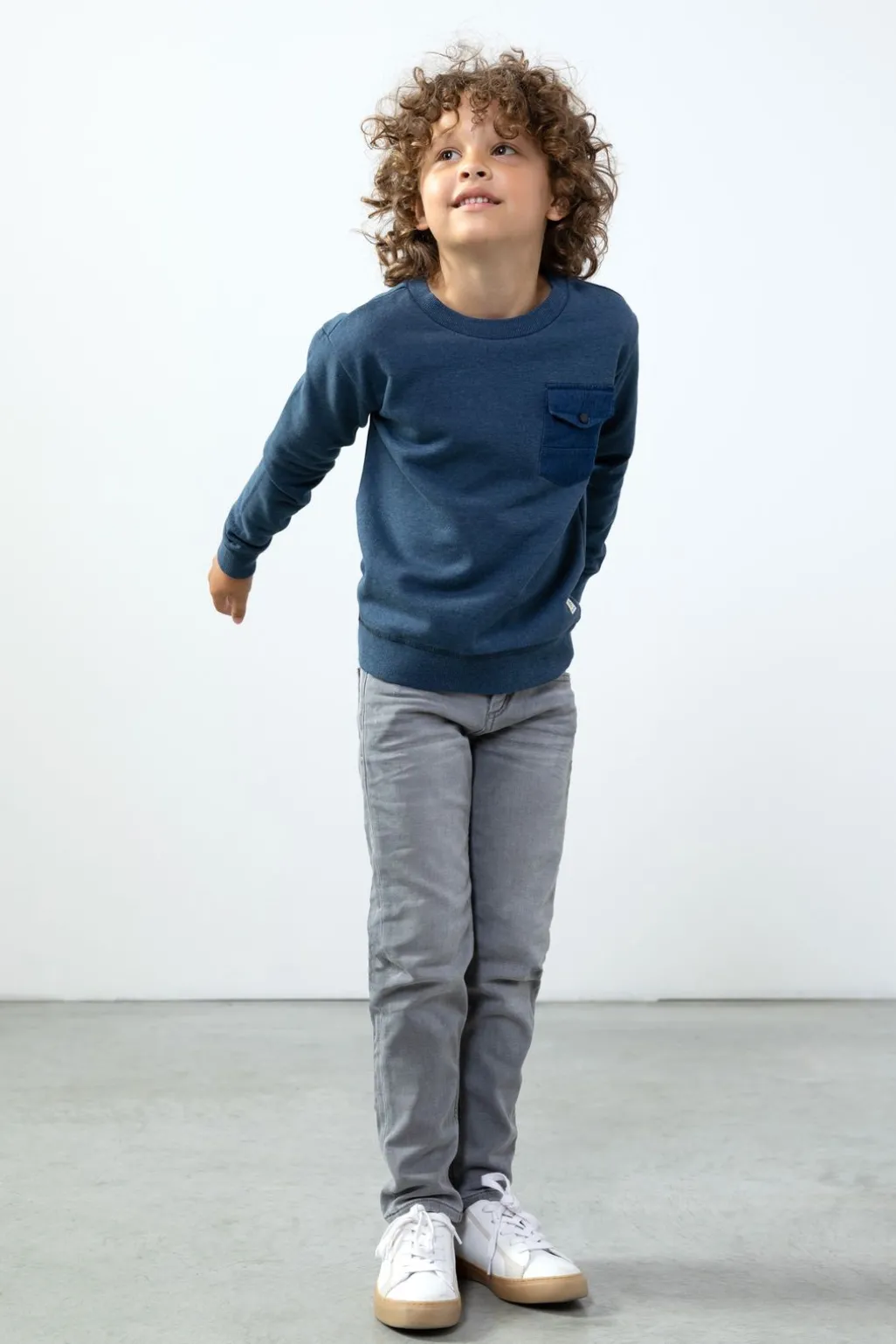 Grijze jog jeans