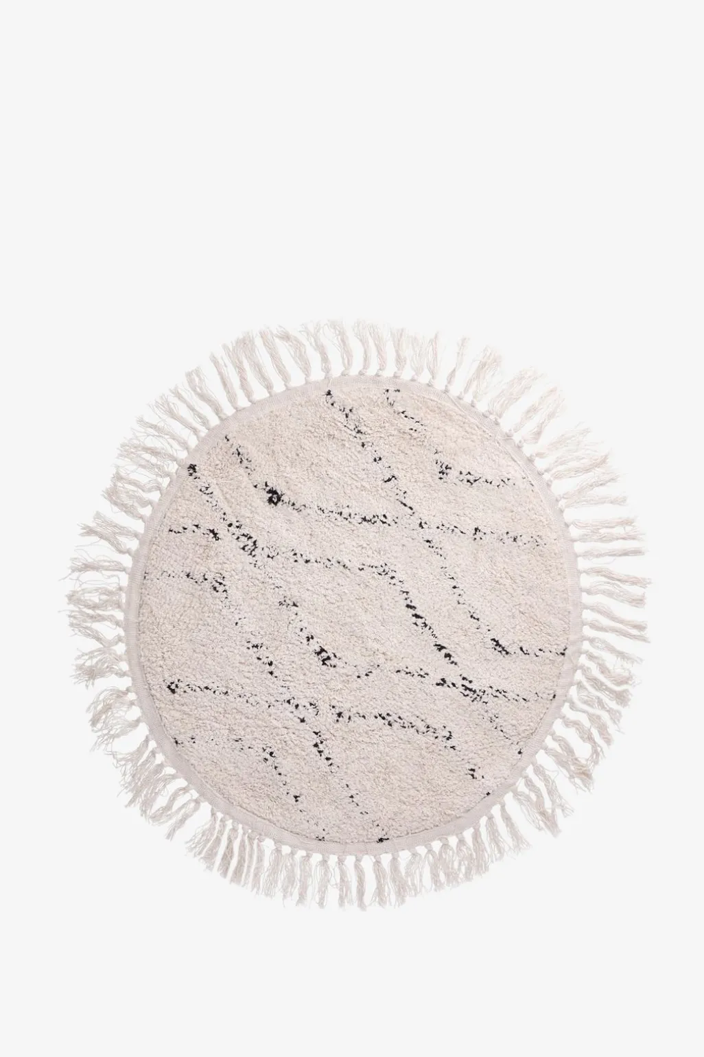 Grijze ronde badmat (60 cm)
