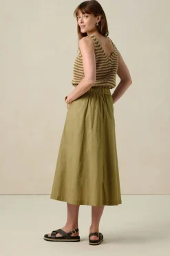 Groen gebreid singlet