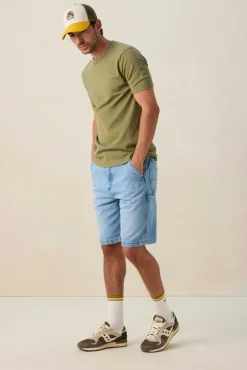 Groen gebreid T-shirt