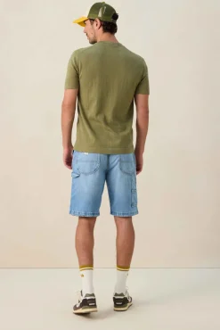 Groen gebreid T-shirt