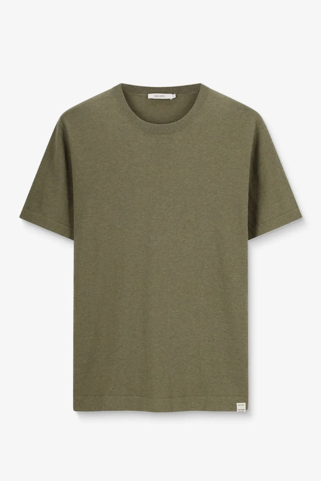 Groen gebreid T-shirt