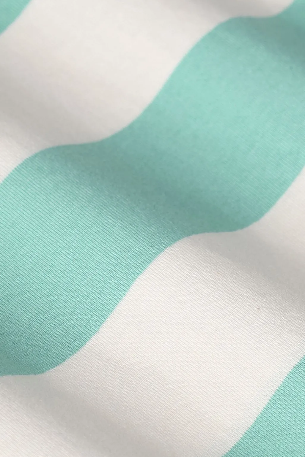Groen gestreept oversized T-shirt