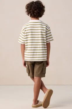 Groen gestreept T-shirt