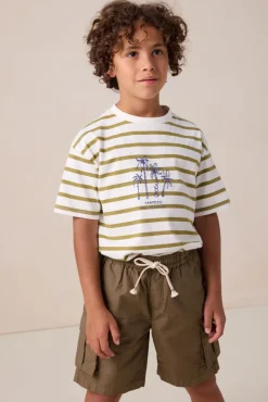 Groen gestreept T-shirt