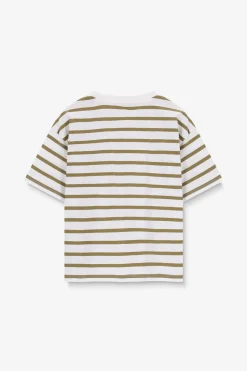 Groen gestreept T-shirt