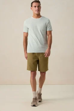 Groen gestreept t-shirt